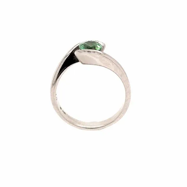 14k White Gold Mint Tourmaline Ring Image 4 Bluestone Jewelry Tahoe City, CA