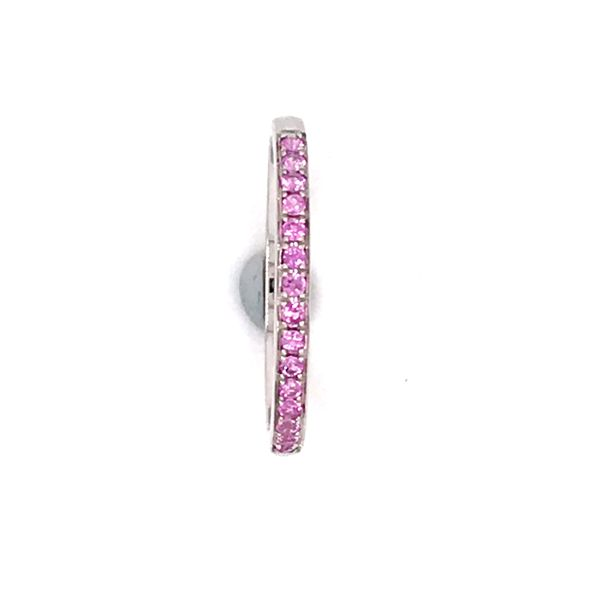 14k White Gold Pink Sapphire Ring Image 3 Bluestone Jewelry Tahoe City, CA