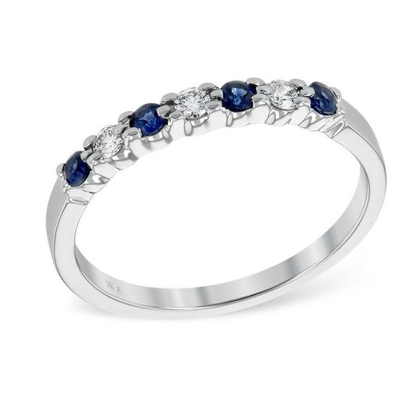 14 Karat White Gold Sapphire and Diamond Ring Bluestone Jewelry Tahoe City, CA