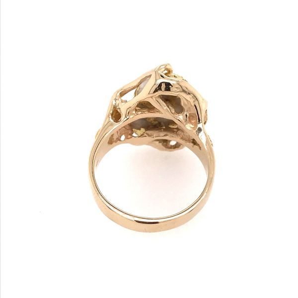 14 Karat Yellow Gold Ring with Gold Quartz and Gold Nuggets Image 4 Bluestone Jewelry Tahoe City, CA
