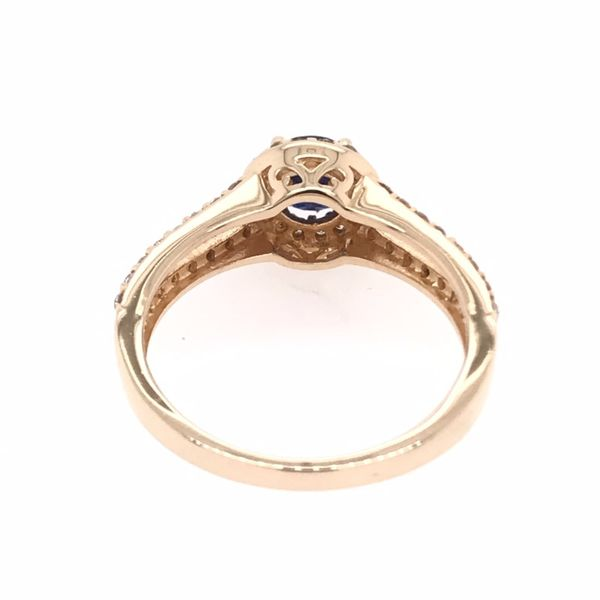 14 Karat Yellow Gold Sapphire and Diamond Ring Image 4 Bluestone Jewelry Tahoe City, CA