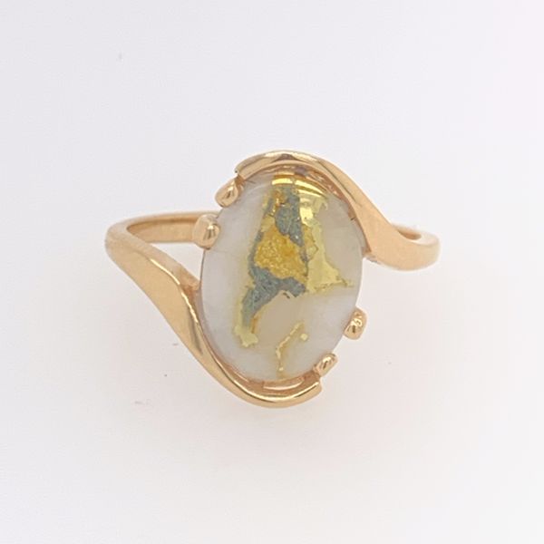 14kYellow Gold Ring w/Gold Quartz Bluestone Jewelry Tahoe City, CA