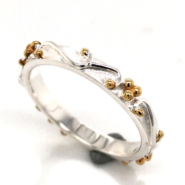 Silver & 22kt Yellow Gold Ring- Size 7 Image 2 Bluestone Jewelry Tahoe City, CA
