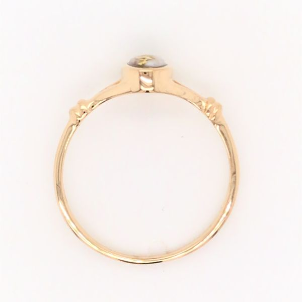 14K Yellow Gold Ring w/ Gold Quartz- Ring size 7.5 Image 3 Bluestone Jewelry Tahoe City, CA