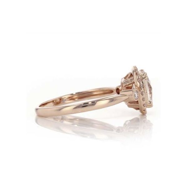 14 Karat Rosé Gold Ring with Morganite and Diamonds- Size 7 Image 4 Bluestone Jewelry Tahoe City, CA