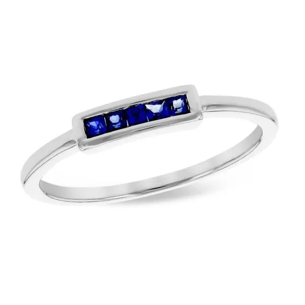 14kt White Gold Ring with Sapphires- Size 7 Bluestone Jewelry Tahoe City, CA