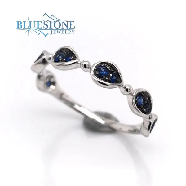 14 Karat White Gold Sapphire Fashion Ring Image 2 Bluestone Jewelry Tahoe City, CA