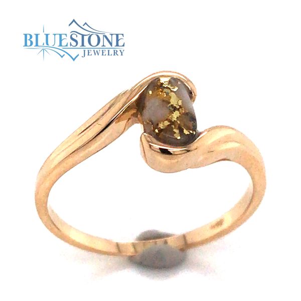 14K Yellow Gold Ring w/ Gold Quartz Image 2 Bluestone Jewelry Tahoe City, CA