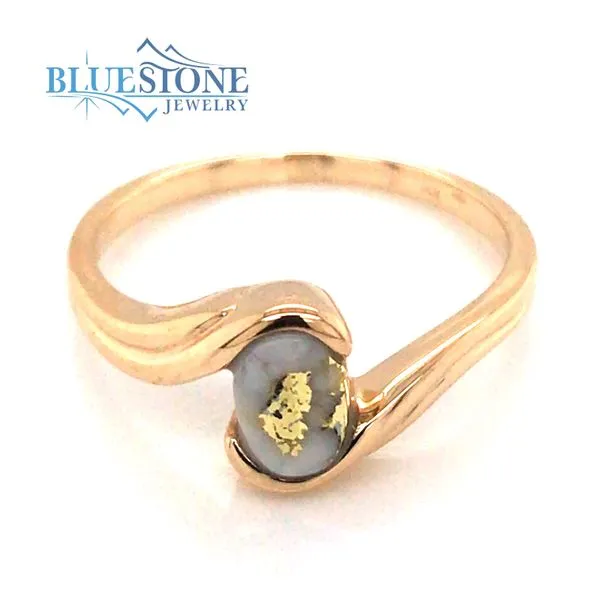 14K Yellow Gold Ring w/ Gold Quartz Image 2 Bluestone Jewelry Tahoe City, CA