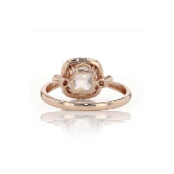 14 Karat Rosé Gold Ring with Morganite and Diamonds*size 7* Image 5 Bluestone Jewelry Tahoe City, CA