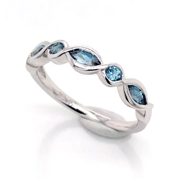 14kt White Gold Topaz Ring Image 2 Bluestone Jewelry Tahoe City, CA
