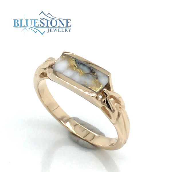 14K Yellow Gold Ring w/ Gold Quartz (size 7.25) Image 2 Bluestone Jewelry Tahoe City, CA