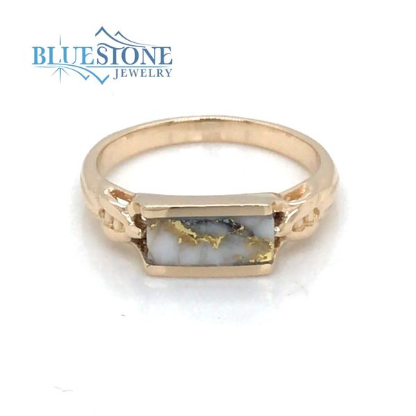 14K Yellow Gold Ring w/ Gold Quartz (size 7.25) Bluestone Jewelry Tahoe City, CA