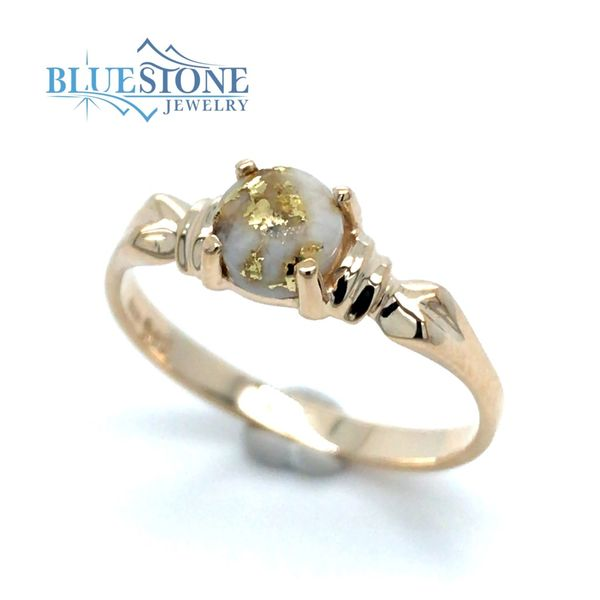 14kt Yellow Gold w/ Gold Quartz Ring- Size 7.25 Image 2 Bluestone Jewelry Tahoe City, CA