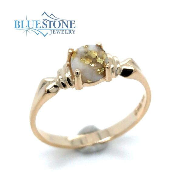 14kt Yellow Gold w/ Gold Quartz Ring- Size 7.25 Bluestone Jewelry Tahoe City, CA