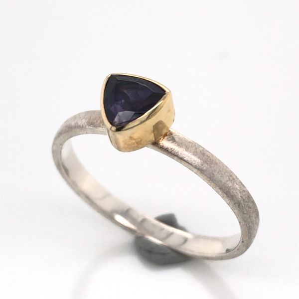 Two-Tone Sterling Silver with 22 Karat Yellow Gold Vermeil Fashion Rin Image 2 Bluestone Jewelry Tahoe City, CA