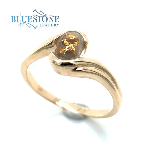 14 Karat Yellow Fashion Ring with an Oval Gold Quartz from the local S Bluestone Jewelry Tahoe City, CA