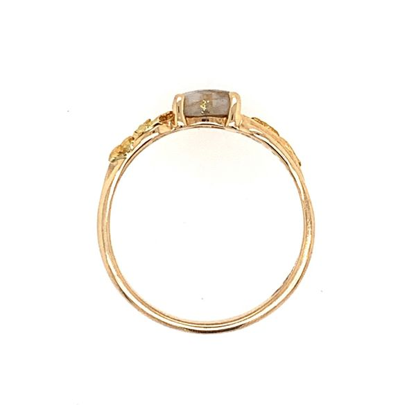14K Yellow Gold Ring w/ Gold Quartz & Gold Nuggets Image 3 Bluestone Jewelry Tahoe City, CA