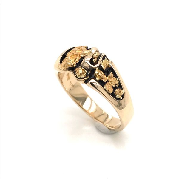 14 Karat Yellow Gold Ring with Gold Nuggets Image 2 Bluestone Jewelry Tahoe City, CA