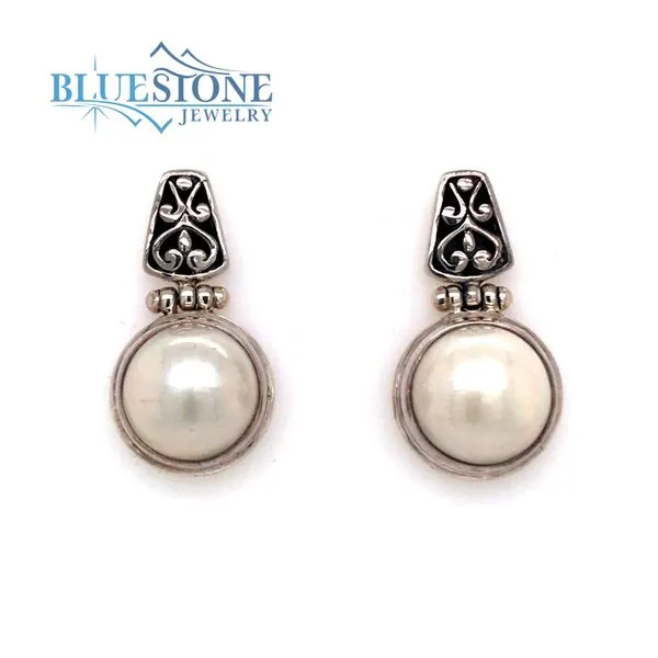 Sterling Silver White Pearl Earrings Bluestone Jewelry Tahoe City, CA