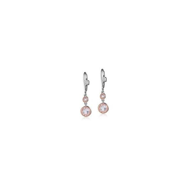 Silver w/ Rhodium/14K Rose Gold Plating Earring Bluestone Jewelry Tahoe City, CA