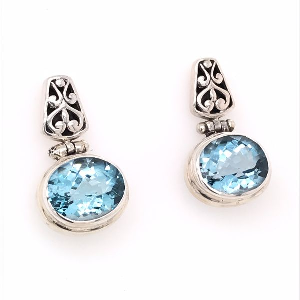 Silver Blue Topaz Earrings Bluestone Jewelry Tahoe City, CA