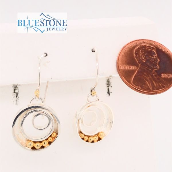 Silver & Gold Earrings with Pearls Image 2 Bluestone Jewelry Tahoe City, CA