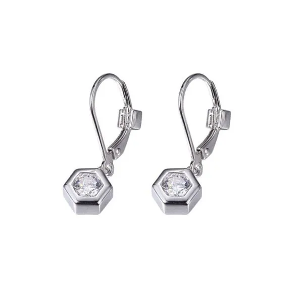 Silver Earring w/ CZ's Bluestone Jewelry Tahoe City, CA