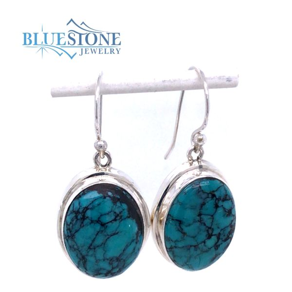 Sterling Silver Earrings with Turquoise Bluestone Jewelry Tahoe City, CA