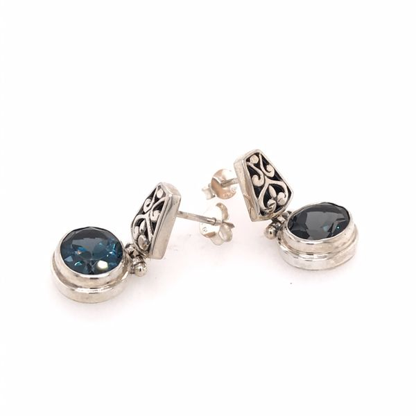 Silver London Blue Topazs Earrings Image 2 Bluestone Jewelry Tahoe City, CA
