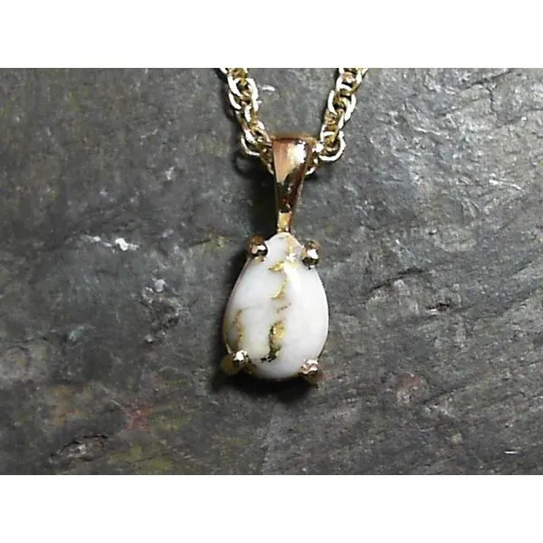 Gold Quartz Pendant Bluestone Jewelry Tahoe City, CA