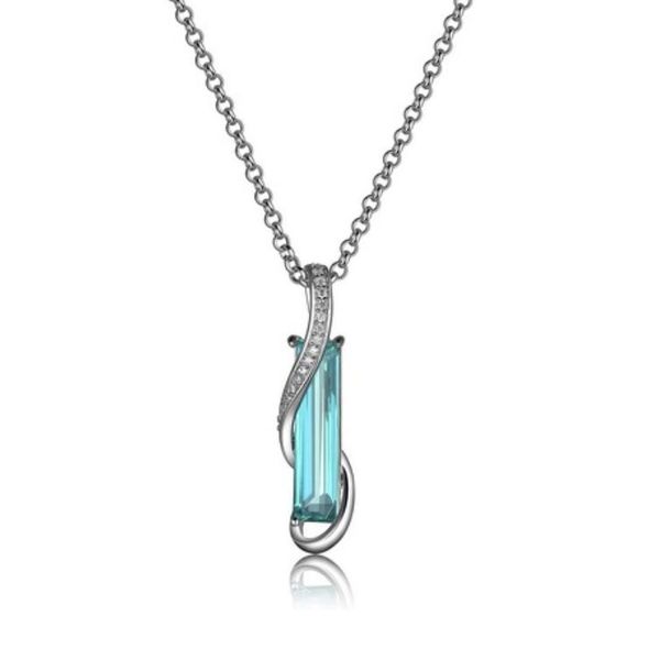 Silver Necklace with Green Mystic Quartz on Chain Bluestone Jewelry Tahoe City, CA