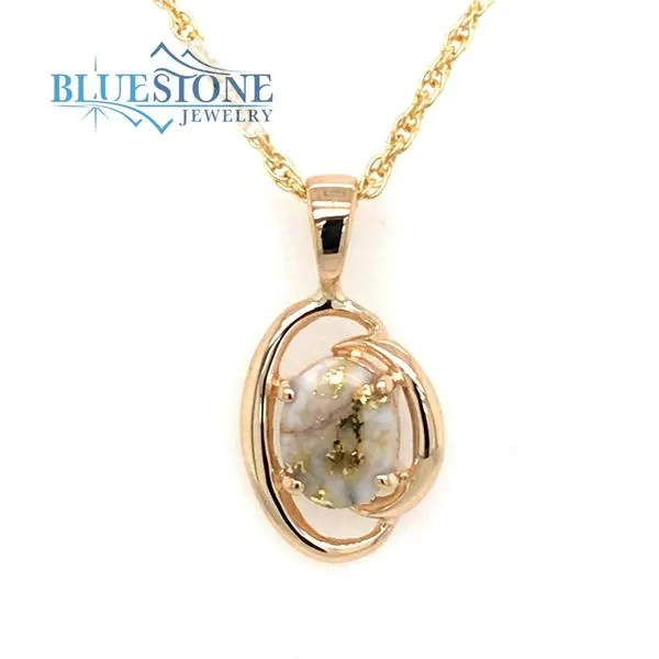 Gold Quartz Pendant Bluestone Jewelry Tahoe City, CA