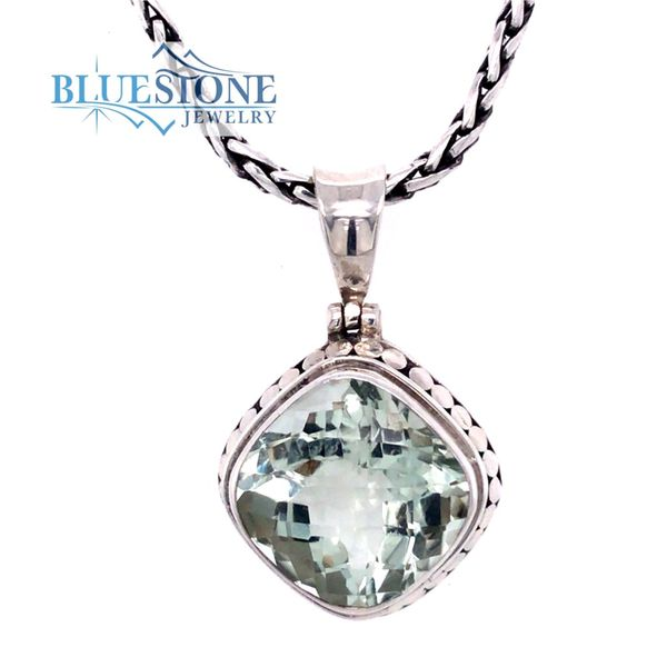 Sterling Silver Green Amethyst Pendant- 18 Inches Bluestone Jewelry Tahoe City, CA