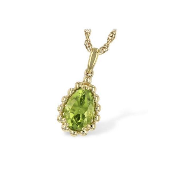 14K Yellow Gold Pendant with Peridot Bluestone Jewelry Tahoe City, CA