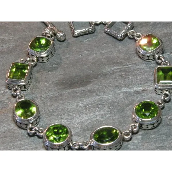 Sterling Silver Peridot Bracelet -7.5 inches Bluestone Jewelry Tahoe City, CA