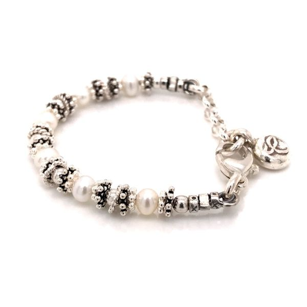 Baby Sterling Silver Pearl Adustable Bracelet 4-5