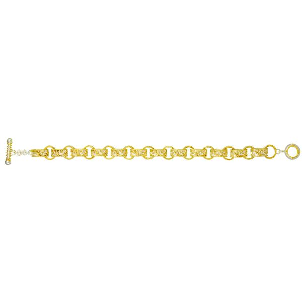 Sterling Silver & 22K Yellow Gold Vermeil Bracelet- 8.25 inches Bluestone Jewelry Tahoe City, CA