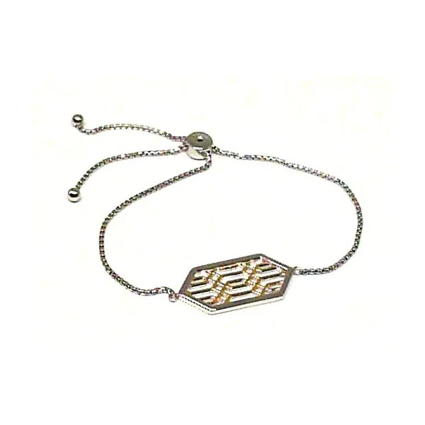 Sterling Silver Rhodium and 14kt Yellow Gold Bracelet with Ruby Bluestone Jewelry Tahoe City, CA