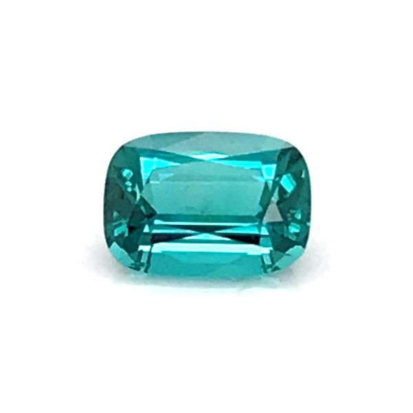 3.14 Carat Rectangle Cushion Cut Blue Green Tourmaline Loose Gemstone Image 2 Bluestone Jewelry Tahoe City, CA