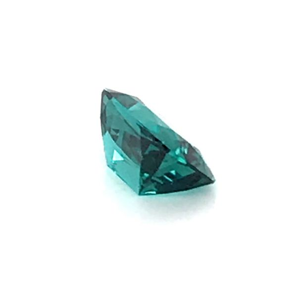 3.14 Carat Rectangle Cushion Cut Blue Green Tourmaline Loose Gemstone Image 3 Bluestone Jewelry Tahoe City, CA