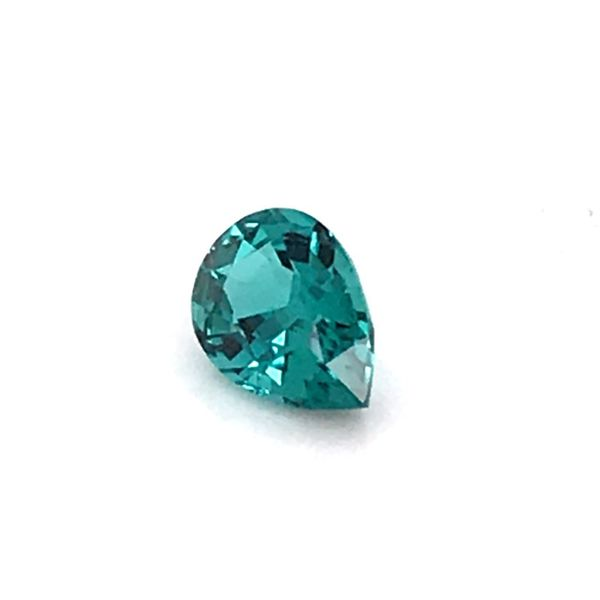 1.47 Carat Pear Cut Blue Green Tourmaline Loose Gemstone Image 2 Bluestone Jewelry Tahoe City, CA