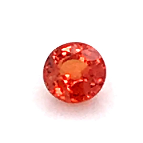 0.78 Carat Round Orange Sapphire Loose Gemstone Bluestone Jewelry Tahoe City, CA