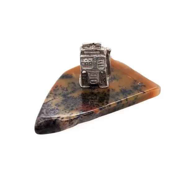 Nevada Shaped Jasper Slice with Slot Machine Bluestone Jewelry Tahoe City, CA