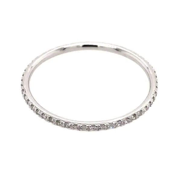 14K White Gold Eternity Band with 0.15cttw of Diamonds. *Size9.5 Image 2 Bluestone Jewelry Tahoe City, CA
