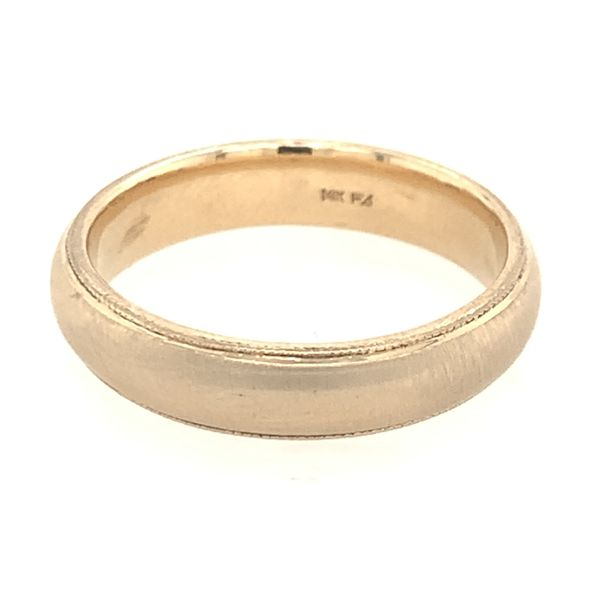 14k Yellow Gold Wedding Band 5mm Wide Size 9 Bluestone Jewelry Tahoe City, CA