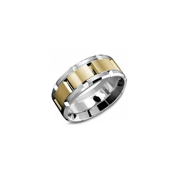 Two-Tone 18K Yellow & White Gold 9mm Band Size 11**40%OFF** Bluestone Jewelry Tahoe City, CA