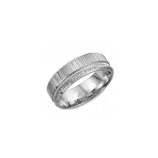 14 Karat White Gold 7mm Wedding Band- Special Order Only Bluestone Jewelry Tahoe City, CA