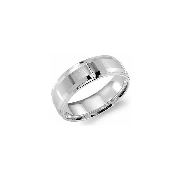 14 Karat White Gold 7mm Wedding Band Bluestone Jewelry Tahoe City, CA