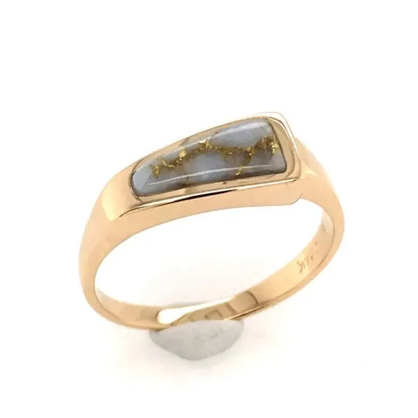 14 Karat Yellow Gold Ring with Gold Quartz Bluestone Jewelry Tahoe City, CA